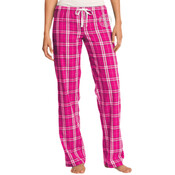 JUNIORS Flannel Pants, Seal_White