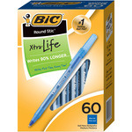 Bic  Ballpoint Pens,Stick,Med Point,Value Pk,60/BX,Frost/BE Ink