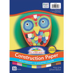 Pacon  Construction Paper,Smooth Textured,9"x12",50/PK,Assorted