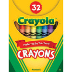 Crayola  Crayons, w/Tuck Box, Nontoxic, 3-5/8"x5/16", 32/PK, AST
