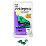 Charles Leonard, Inc  Mini Stapler Kit, Built-in Staple Remover, Assorted