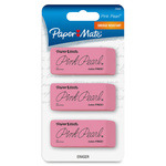 Paper Mate  Pearl Eraser, Medium, 3/PK, Pink