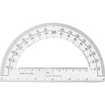 Sparco  Plastic Protractor, 6" Ruler Base, Clear