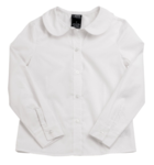 Ladies Peter Pan Shirt Long Sleeve  XS-XL